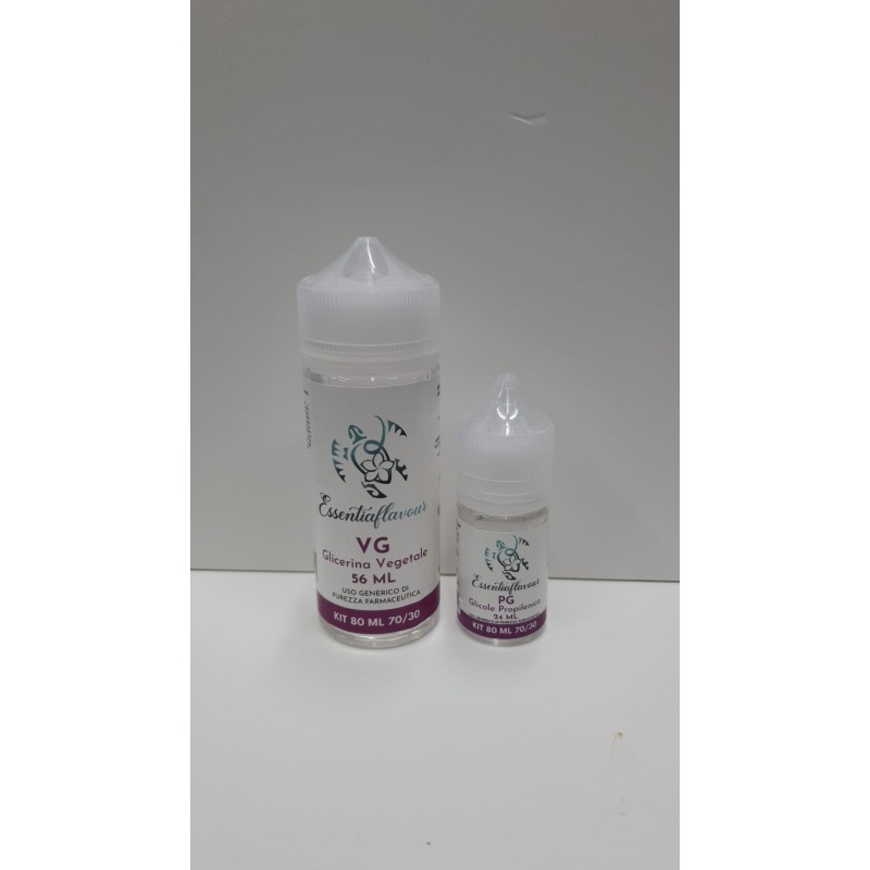 Kit Base 80 ML 70/30,50/50 – Essentiaflavour | VG/PG di Purezza Farmaceutica